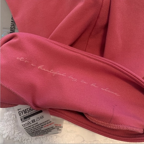 Women’s XS GYMSHARK x WHITNEY SIMMONS Hot Fire Pink Whitney Leggings NWT - Picture 7 of 10